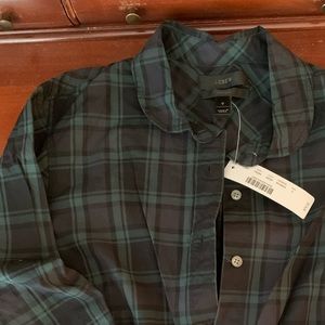 Back Watch Plaid JCrew blouse